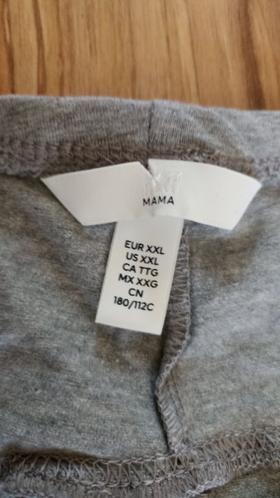 Nowe cienkie legginsy ciążowe h&m rozmiar XXL