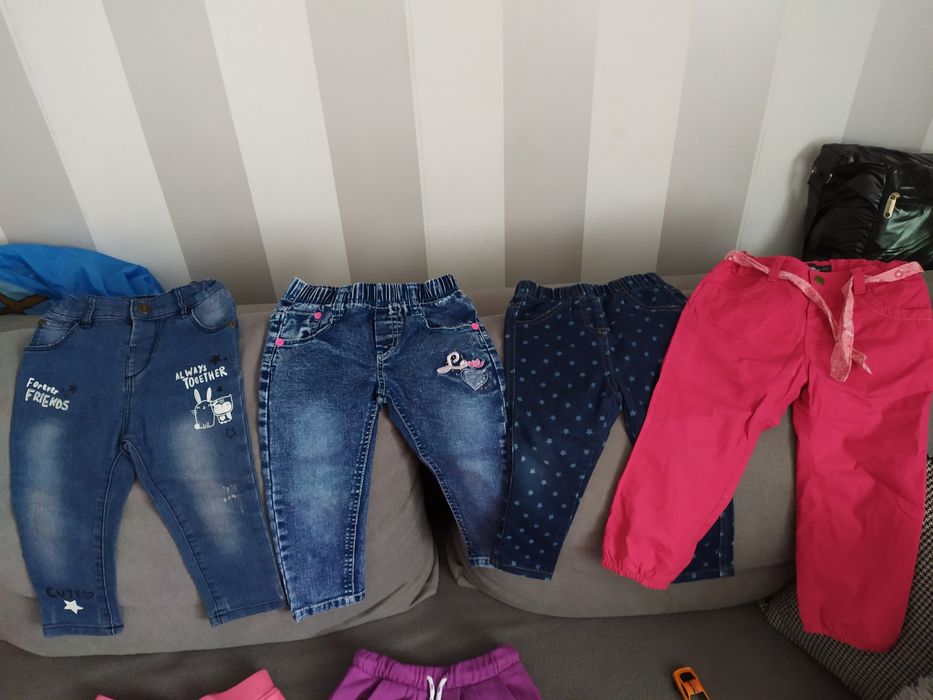 Spodnie dziewczęce 86-92