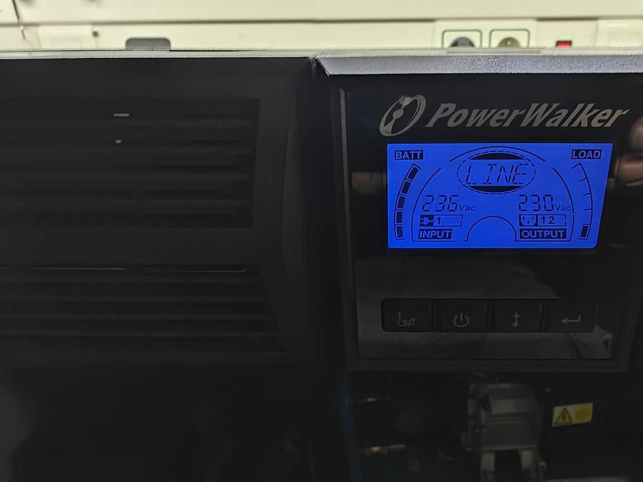 UPS BlueWalker PowerWalker VFI 2000 RT LCD karta SNMP PURE SINUS