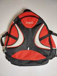 Plecak sportowy czerwono-czarny