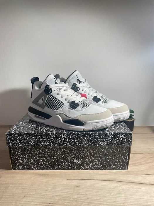 Buty meskie Mokasyny Jordan_4_retro_military_black_R.41