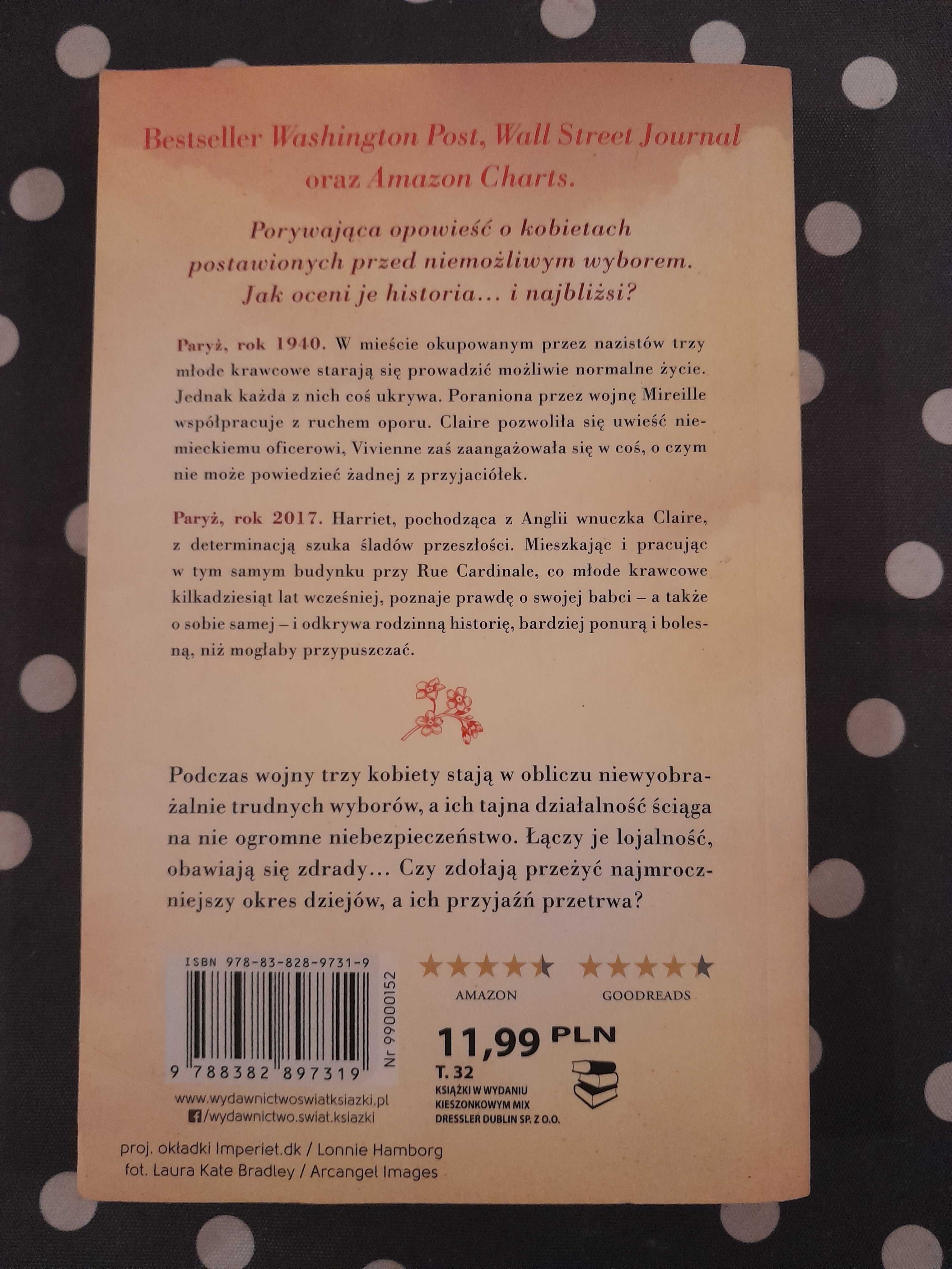Paryska krawcowa autorka Fiona Valpy - wydanie kieszonkowe