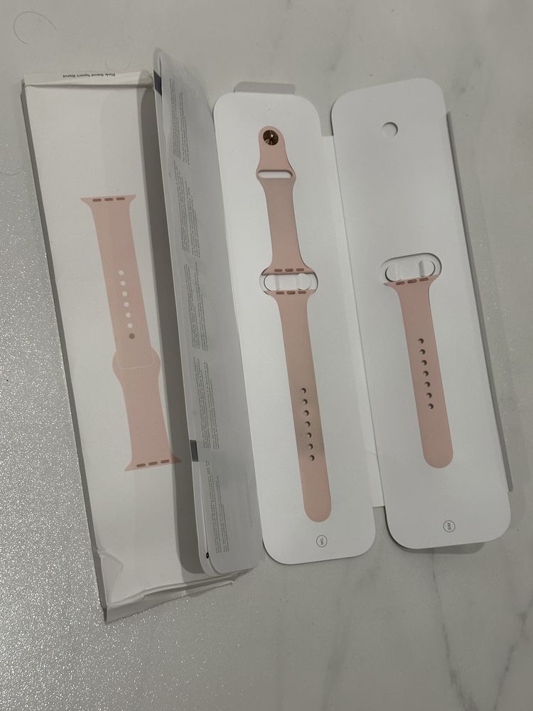 Pasek zegarka Apple Watch Rose Pink Sand Sport Band NEW różowy brudny