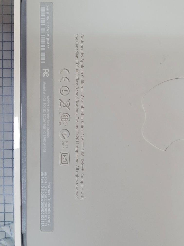 Airport Extreme 802.11n (5th Generation) A1408