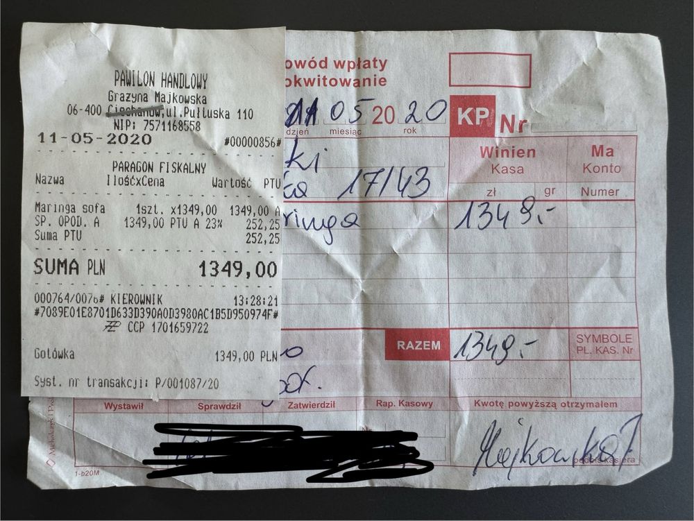Sofa Maringa z funkcją spania