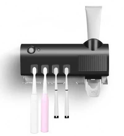 зубний стерилізатор з УФ-освітленням, тримач для щіток та диспенсер ЗП