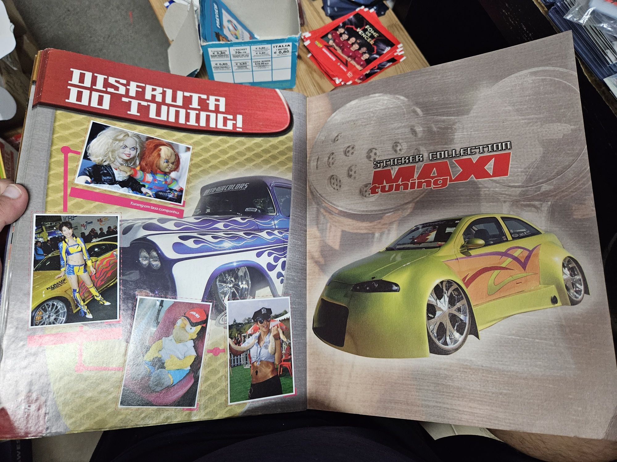 Caderneta completa Maxi Tuning com Poster Central mt boas condições