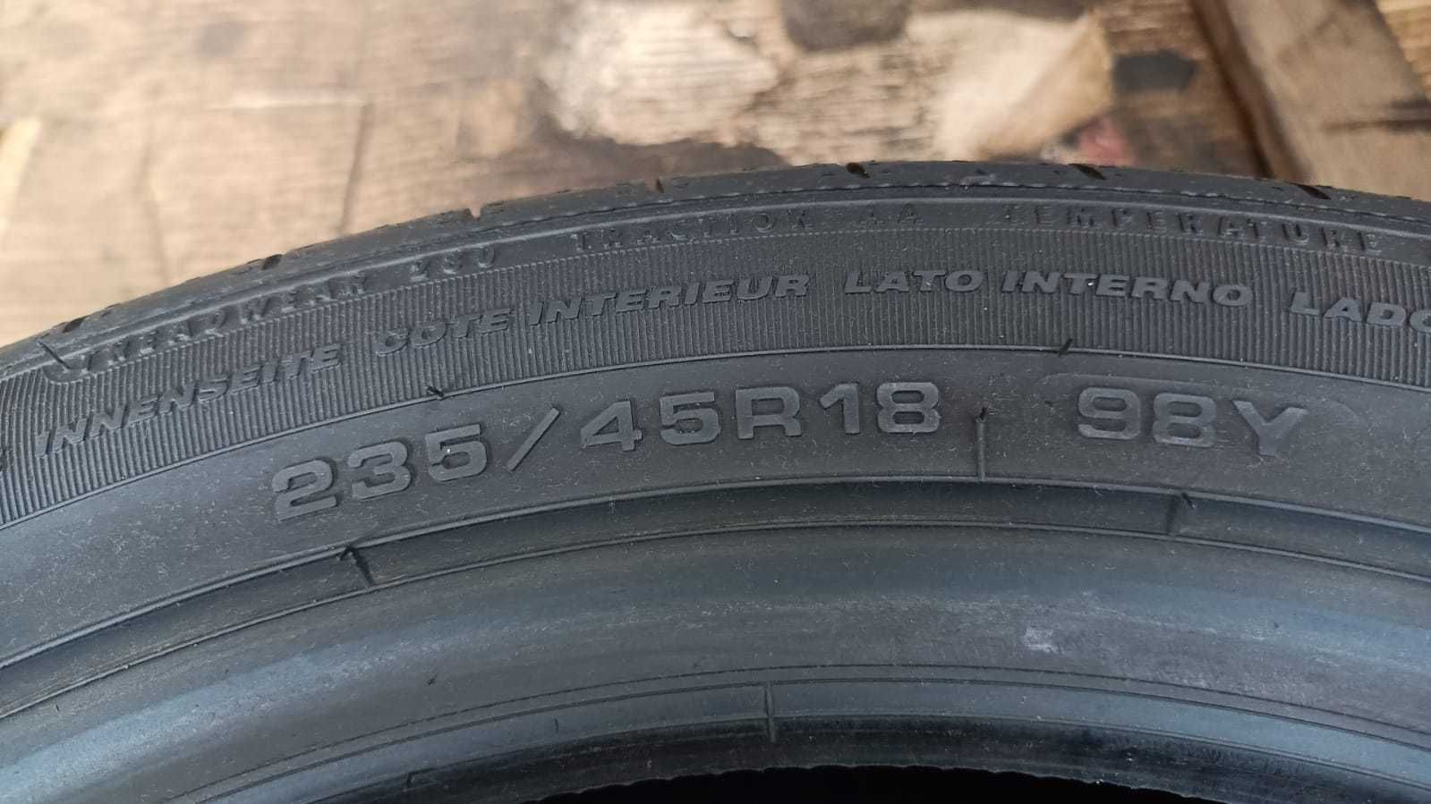 2x 235/45R18 opony letnie Fulda Sport Control 2, 7,59mm 2023, jak Nowe