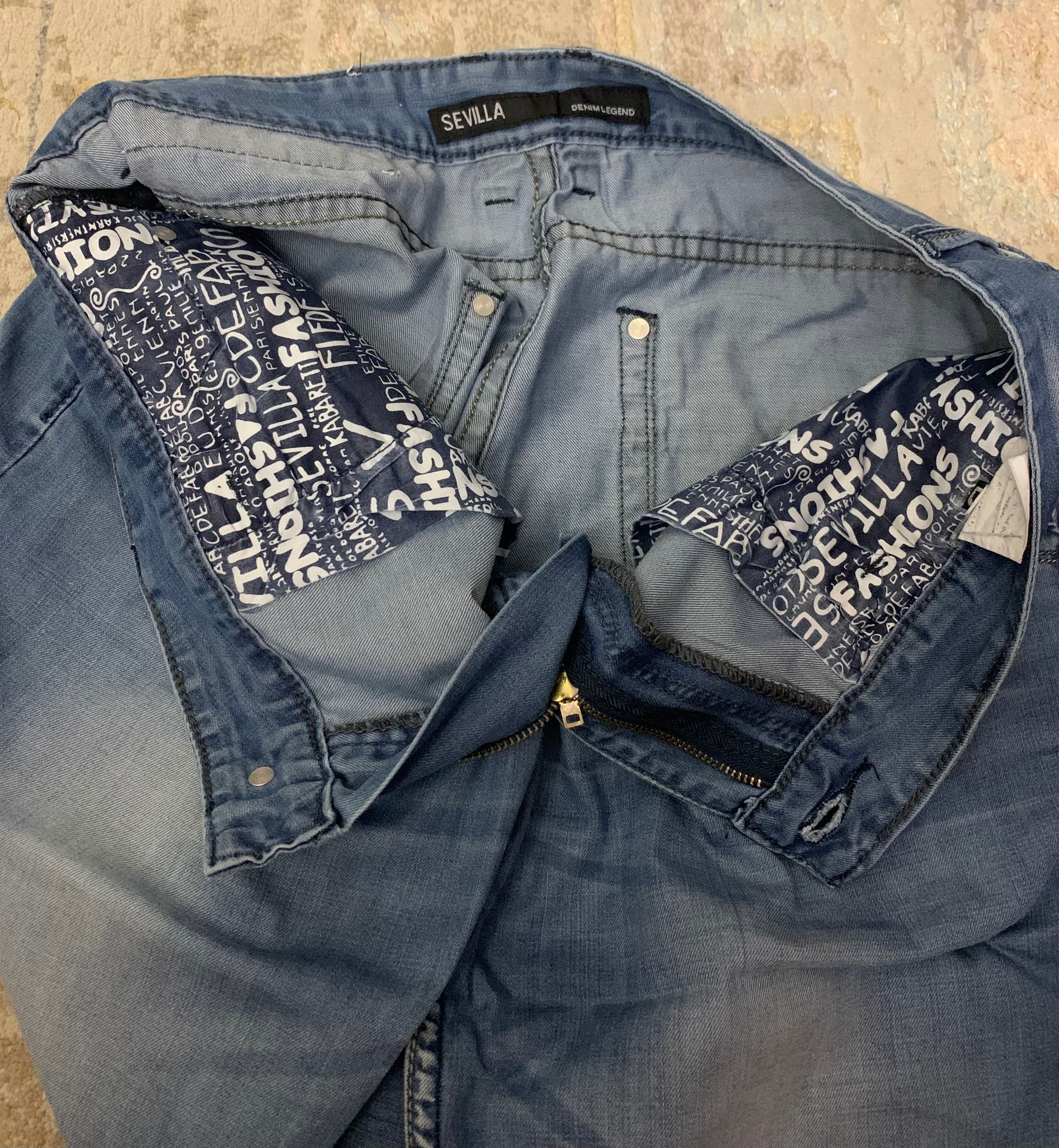Мужские джинсовые шорты Jeans Sevilla синие 34 размер Оригинал