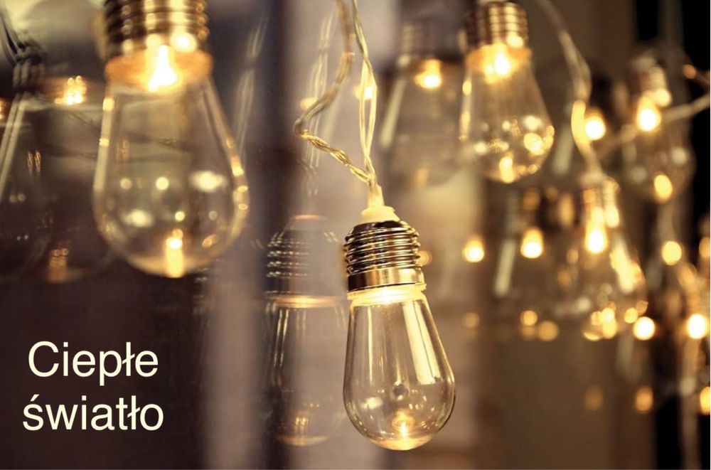 Edison łańcuch świetlny 10 lampek LED