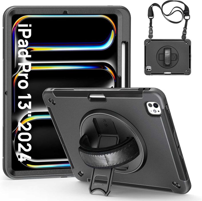 Etui na iPad Pro 13 cali M4 2024 7 gen czarne
