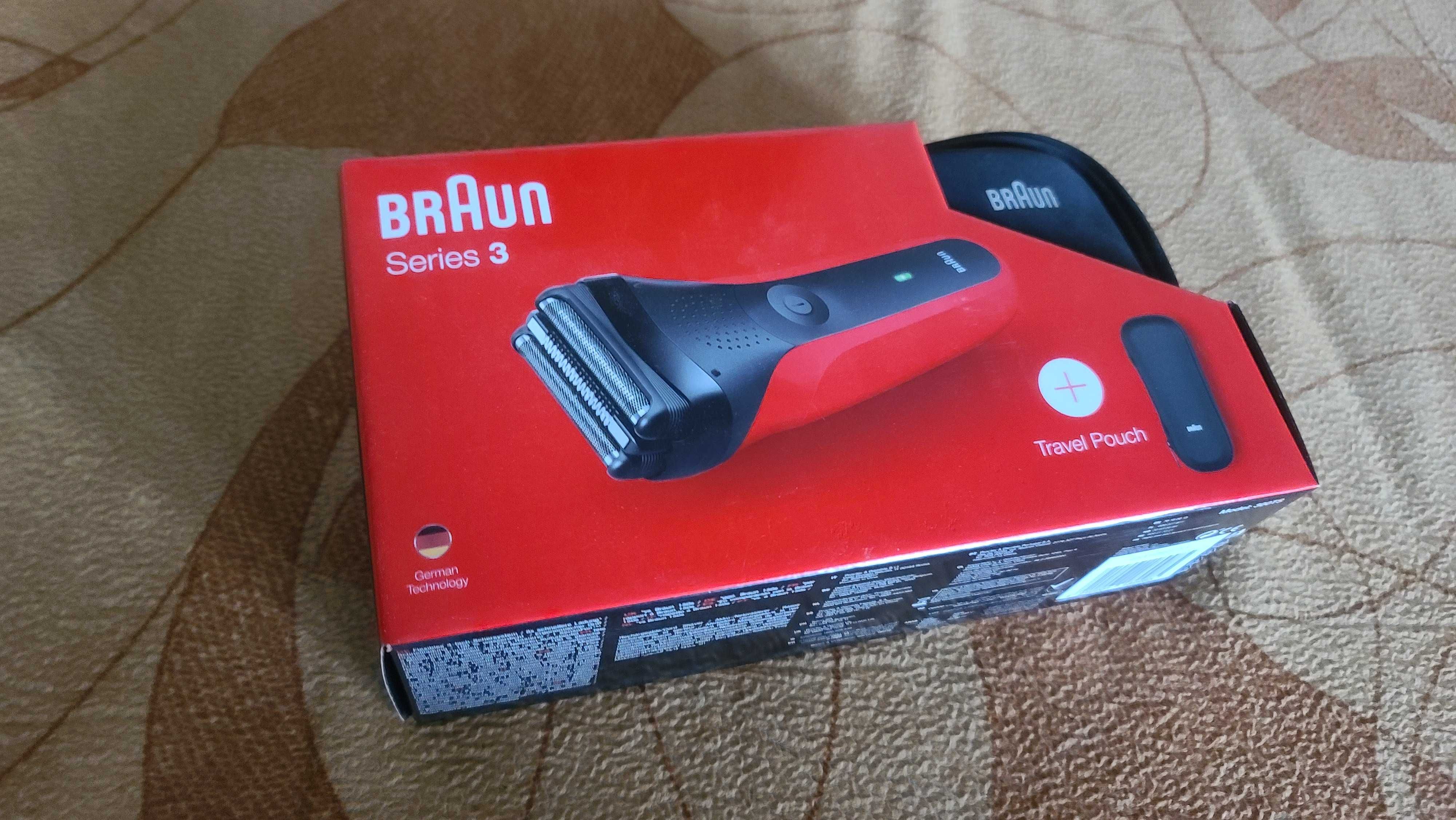 Електробритва Braun Series 3 300 сіткова кейс+чохол мережа+акум. нове