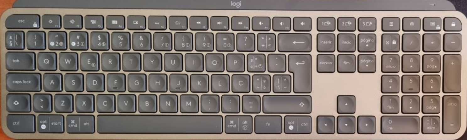 BASE de teclado MX Keys PT - Funcional, SEM TECLAS