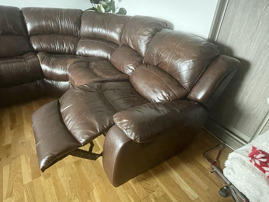 Sprzedam skórzany komplet wypoczynkowy Cheers