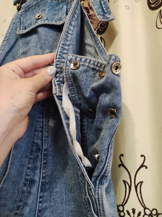 Джинсовий комбенізон для вагітних