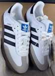 Promocja\Posiadać dowód*airDamskieAdidasSamba WhiteUnisexTrampki 42.5