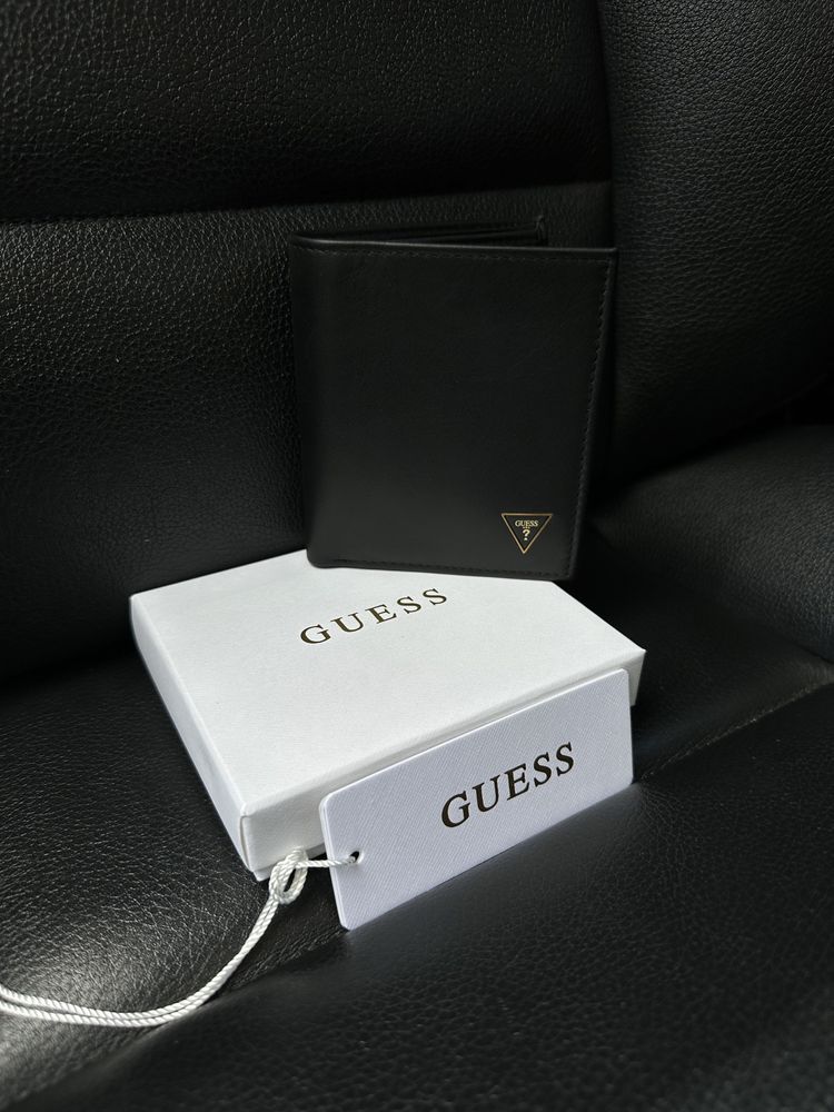 Кошелек GUESS мужской кожаный 100% ОРИГИНАЛ, sale 40% В НАЛИЧИИ