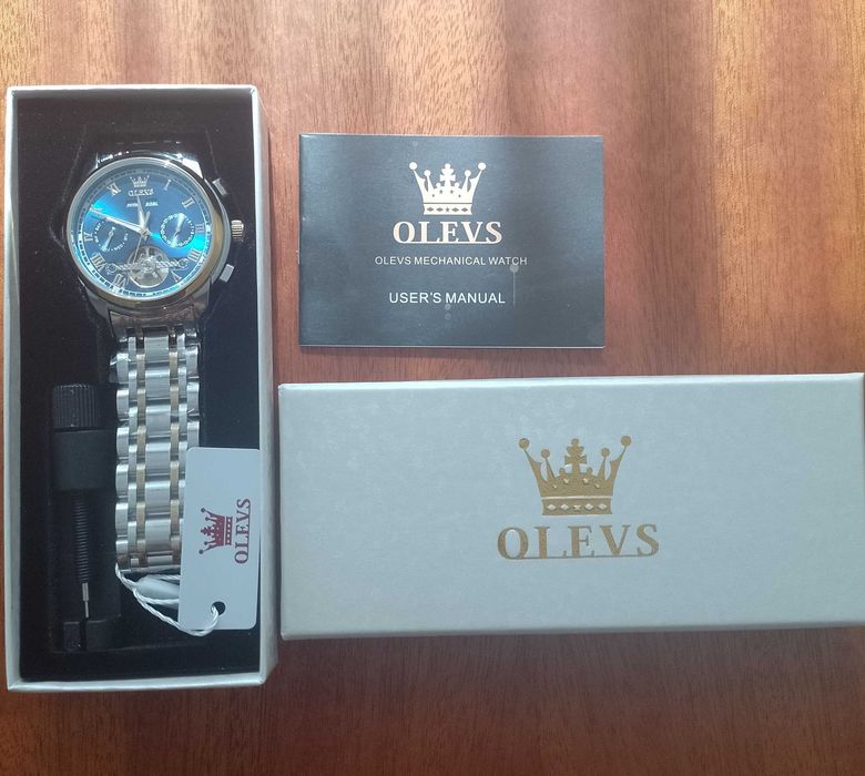 Męski zegarek mechaniczny,automatyczny OLEVS nr.6607 nowy.