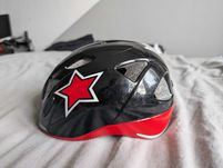 Dziecięcy kask rowerowy Alpina Ximo Flash 45-49cm z lampką, stan b.db.