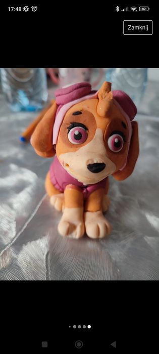 Figurka z masy cukrowej sky psi patrol