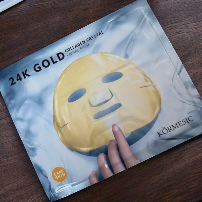 Maska hydrożelowa z 24k złotem i kolagenem.