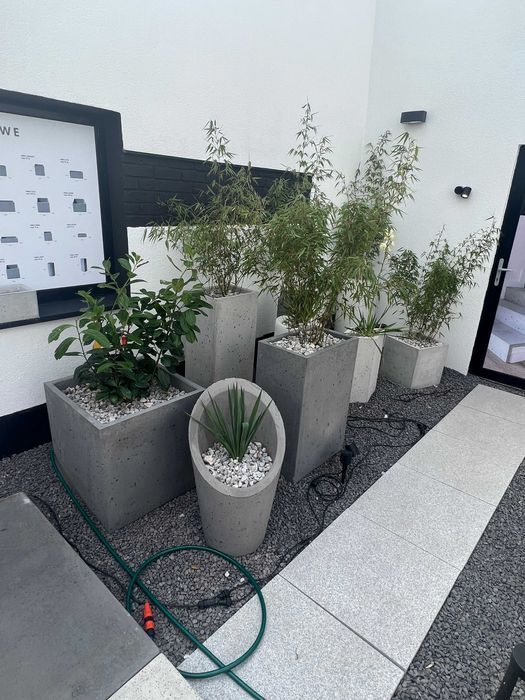 Donice z beton architektoniczny ogród taras wiele wymiarów