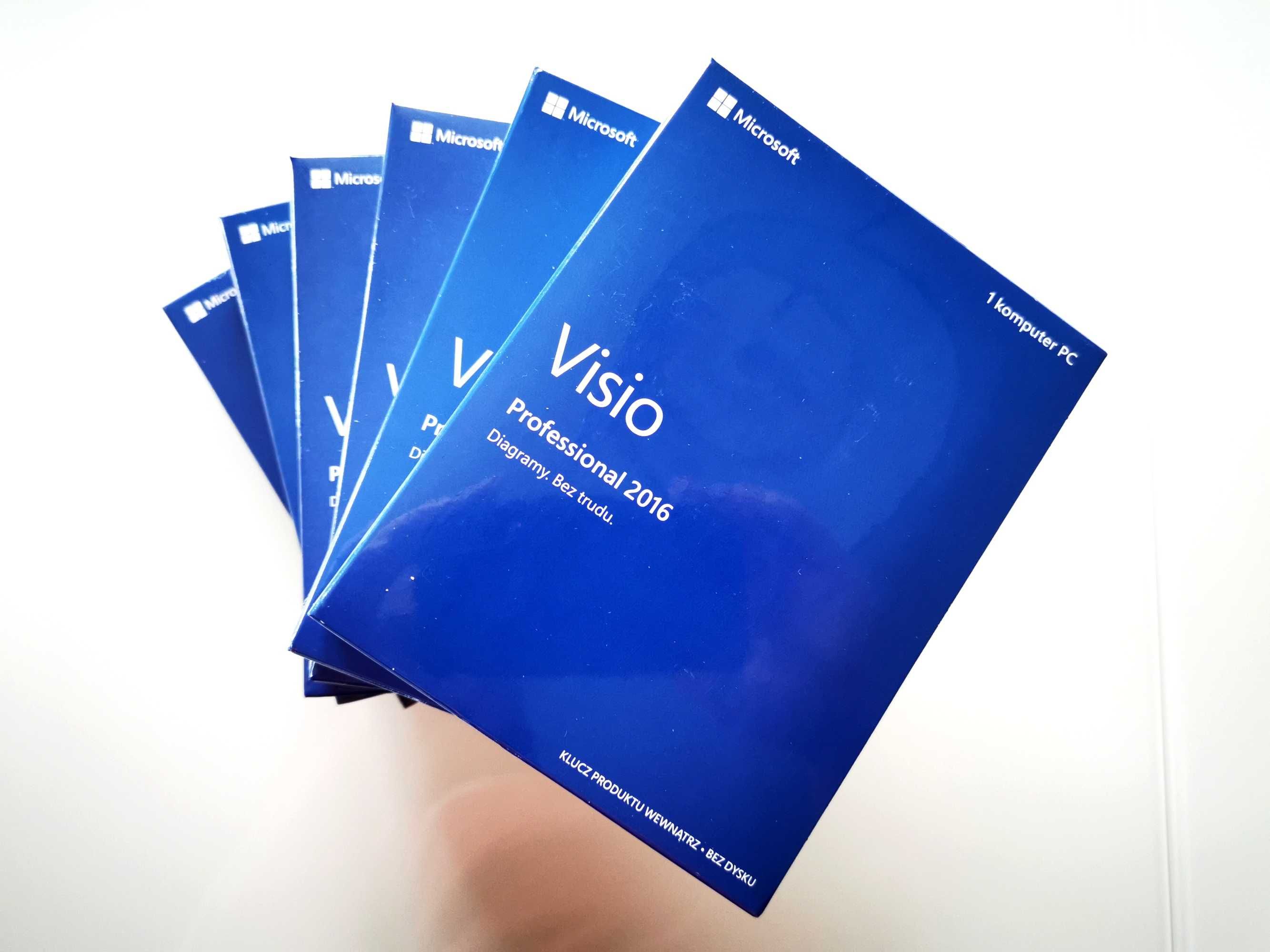 Microsoft Visio 2016 PRO BOX W PUDEŁKU PL