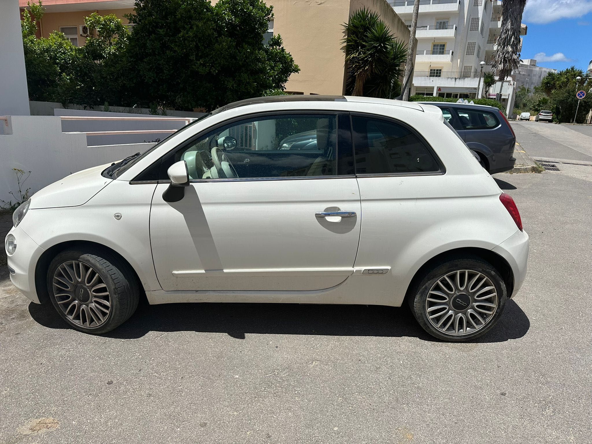 Fiat 500 branco -10000€  com 50mil km
