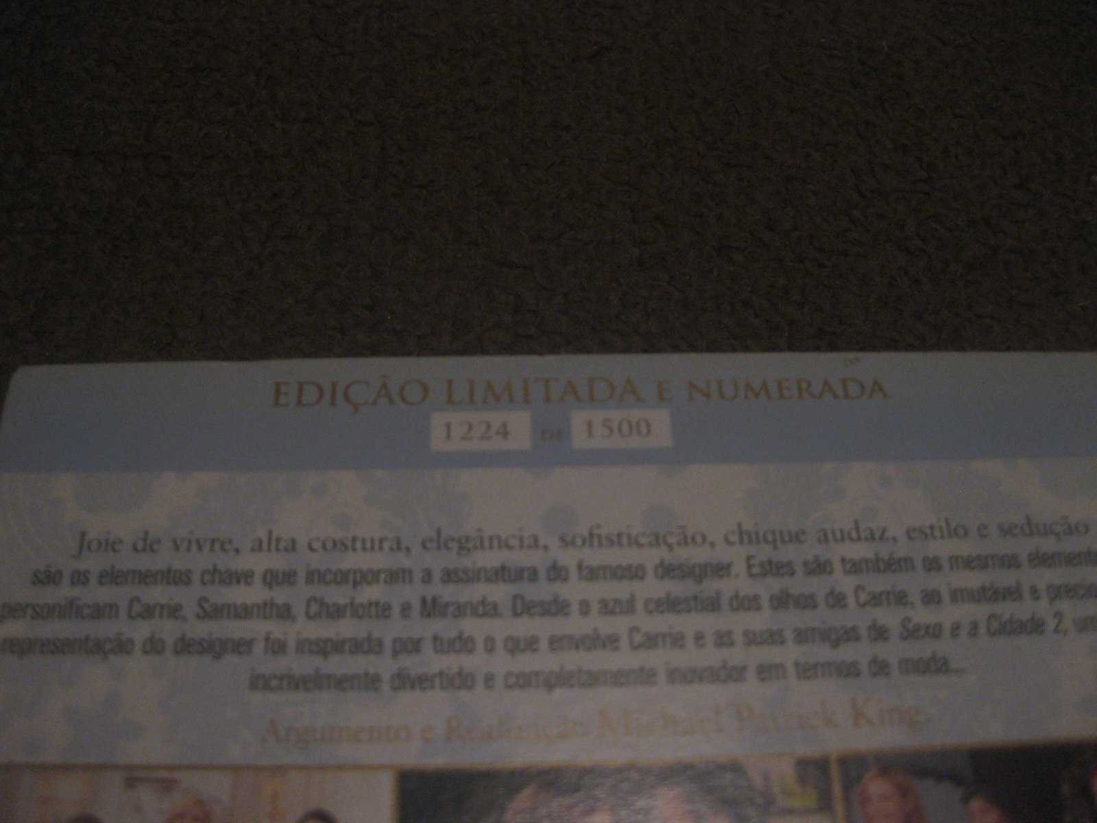 "Sexo e a Cidade 2" Edição Limitada e Numerada com 2 DVDs/Slidepack!