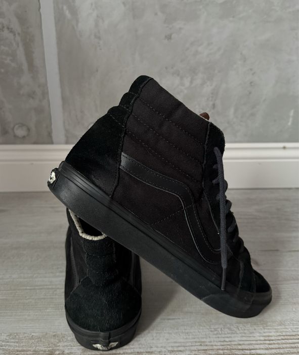 Buty Vans Sk8-hi za kostke czarne black 44,5 skate
