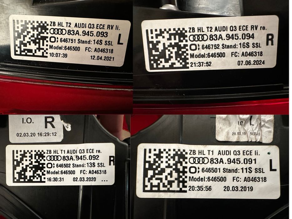 Audi Q3 83A F3 83F 18- LED Matrix Європа ОРИГІНАЛ Стопи Оптика Фонарь