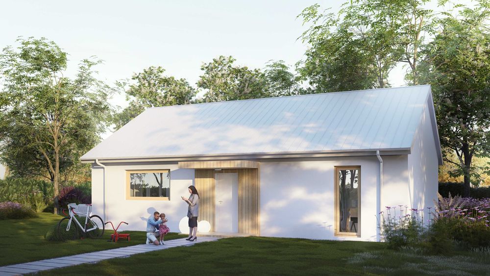 Nowoczesny dom modułowy 94 m² – 4 pokoje – szybka realizacja!