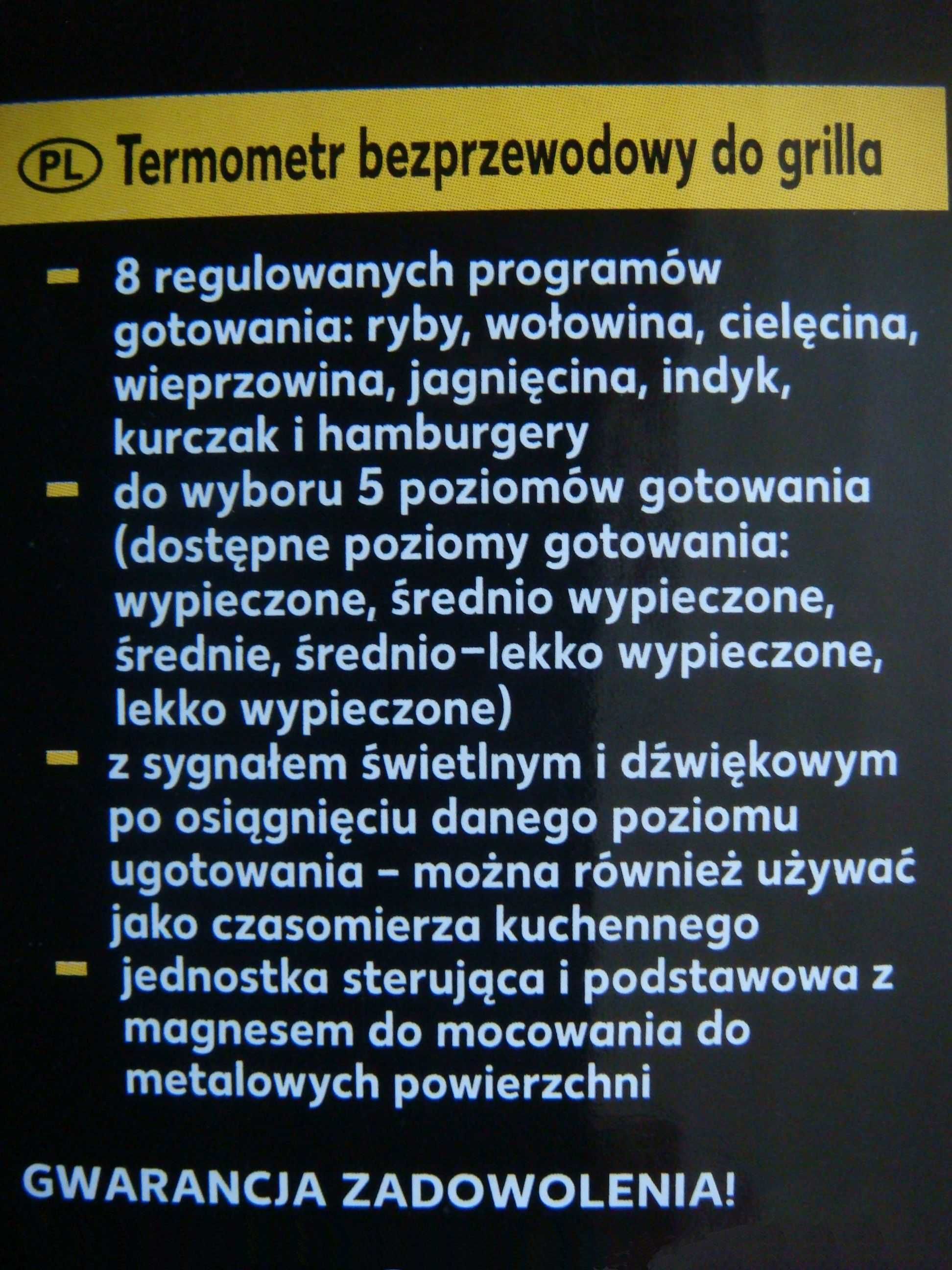 Bezprzewodowy - Cyfrowy Termometr do Grilla - Wędzarni