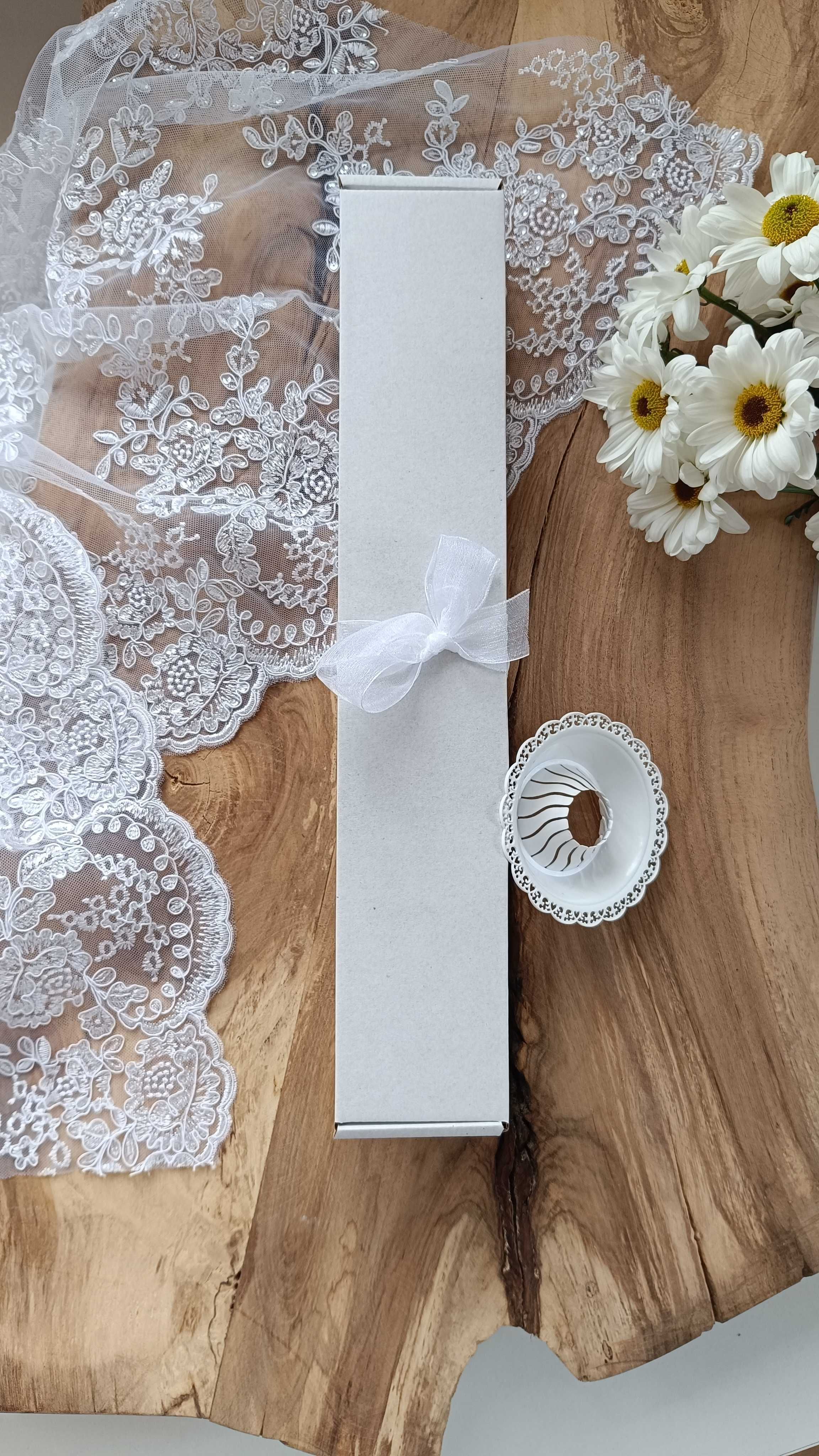 Boho Świeca do Chrztu Świeca Szatka Imię Data