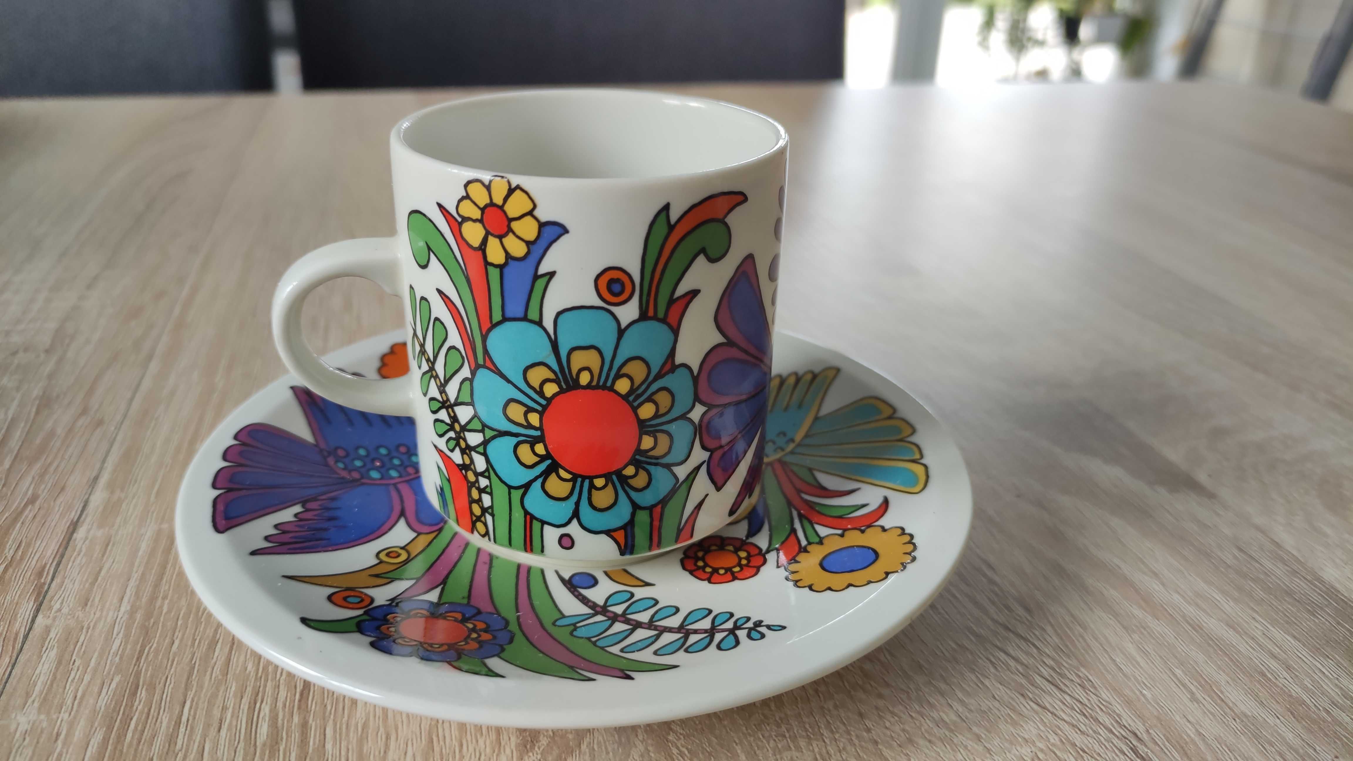 VILLEROY BOCH ACAPULCO zestaw filiżanka podstawek kubek ze spodkiem