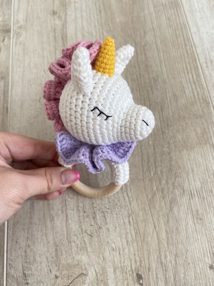 Grzechotka, maskotka, amigurumi, hand made