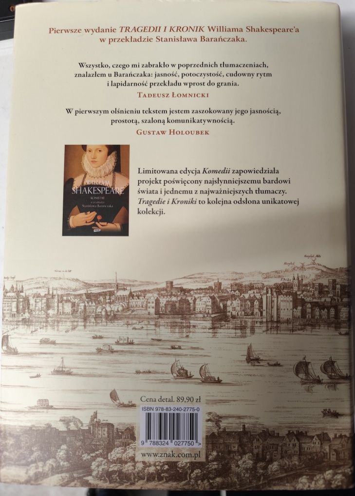 Shakespeare "Tragedie i kroniki" w przekładzie Barańczaka