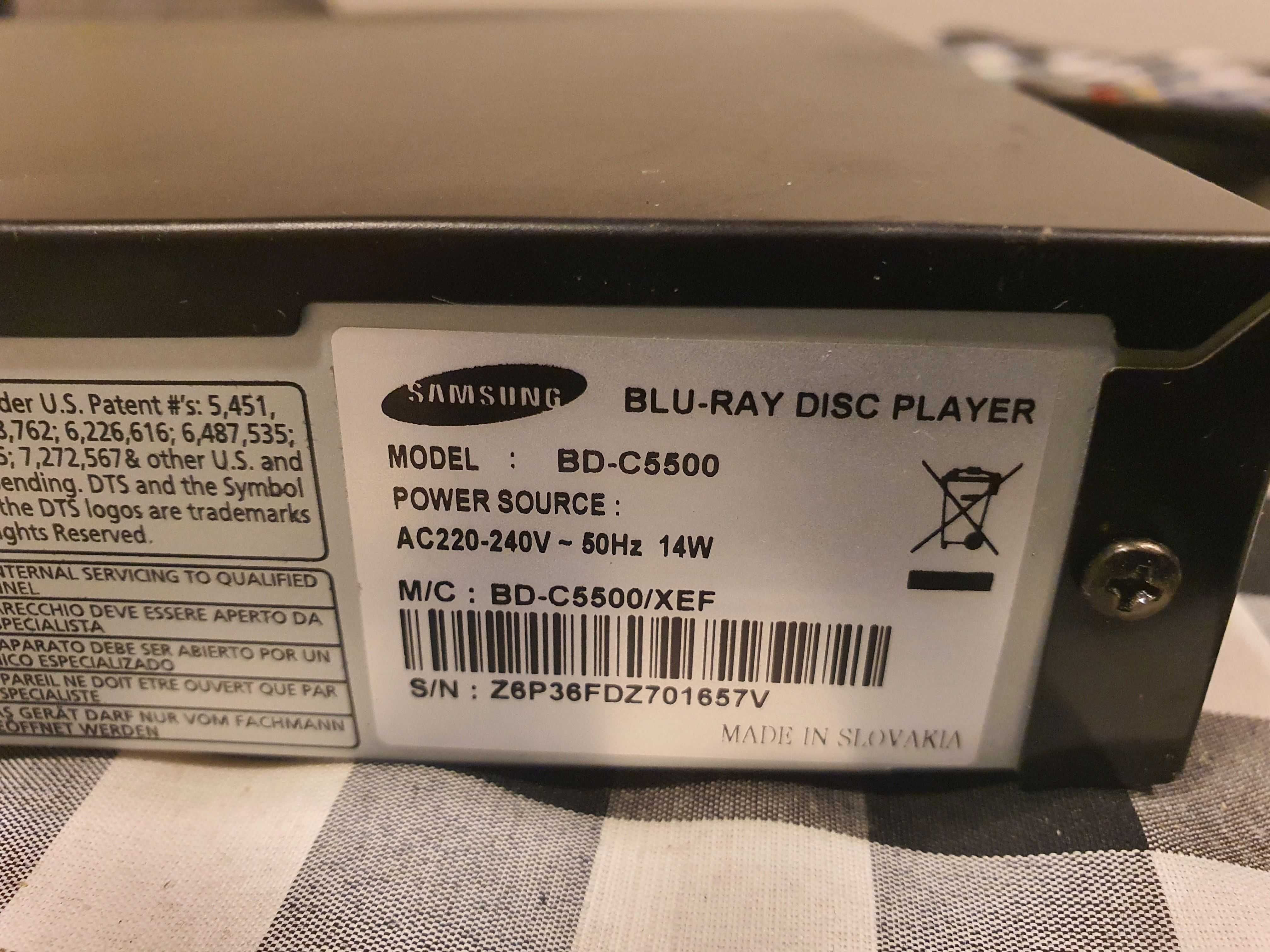 Leitor Blu-ray Samsung BD-C5500 c/ avaria para peças - Porto