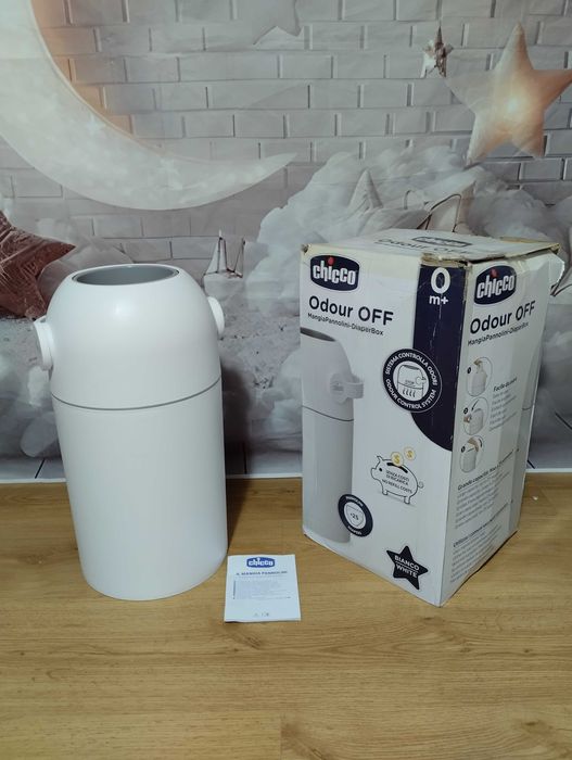 Kosz na pieluchy Chicco Odour Off biały na zwykłe worki