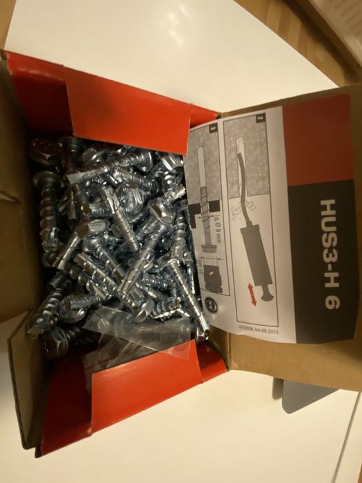 Hilti турбовинт, турбоанкер, анкер в бетон, крепеж в бетон