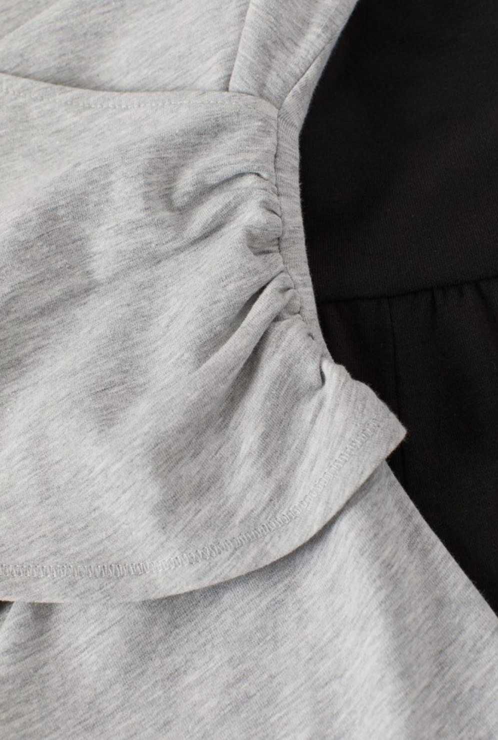 пижама мама для беременных H&M футболка серая штаны черные