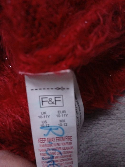 świąteczny sweter z reniferem, włochaty miękki 146