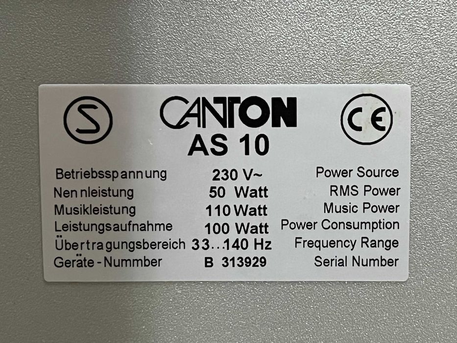 Subwoofer aktywny Canton AS10 Audio Room
