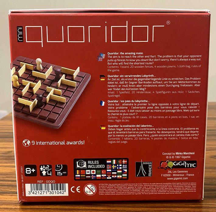 Jogo Quoridor Mini