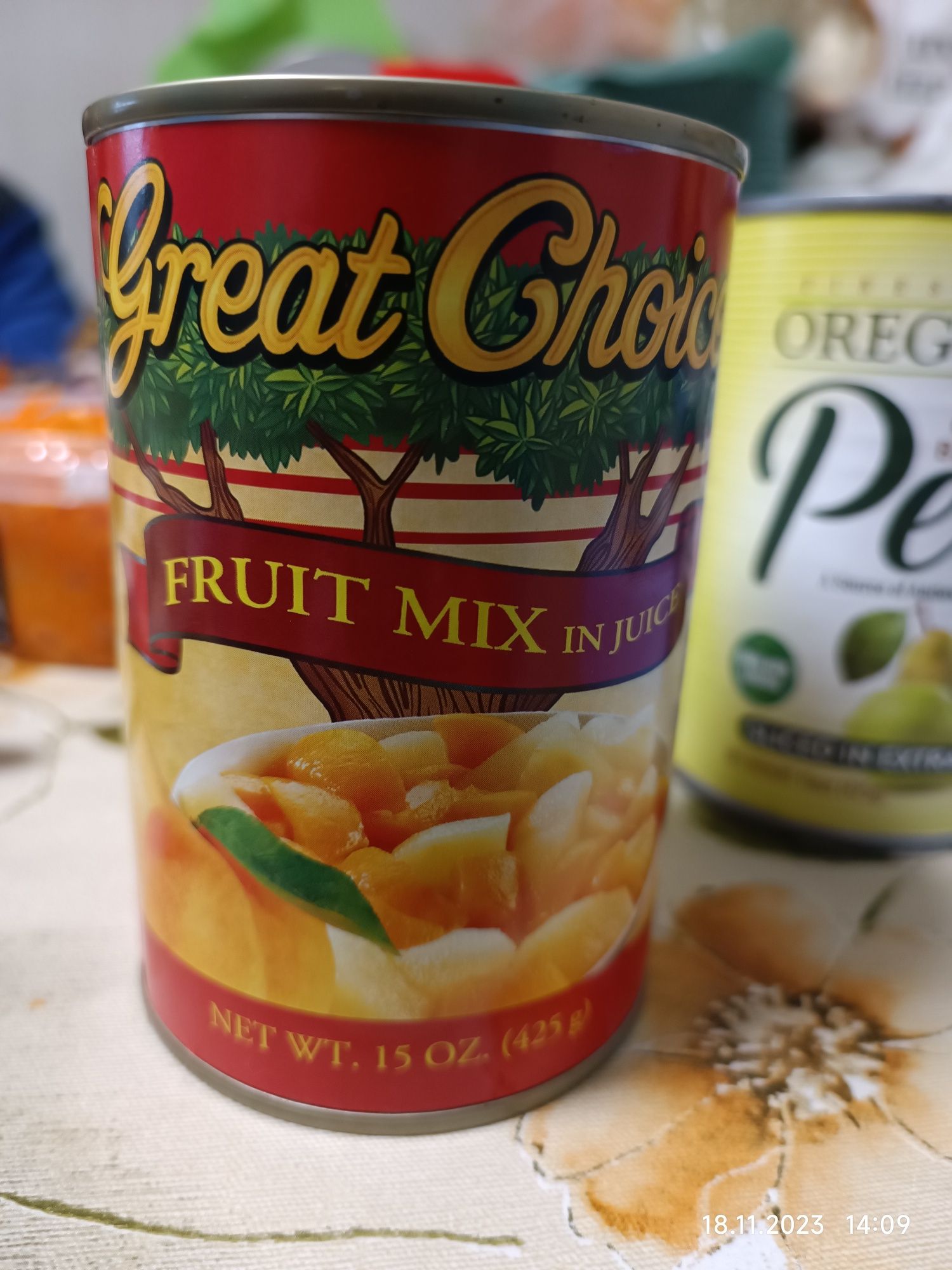 Микс персика и грушы 425 грамм