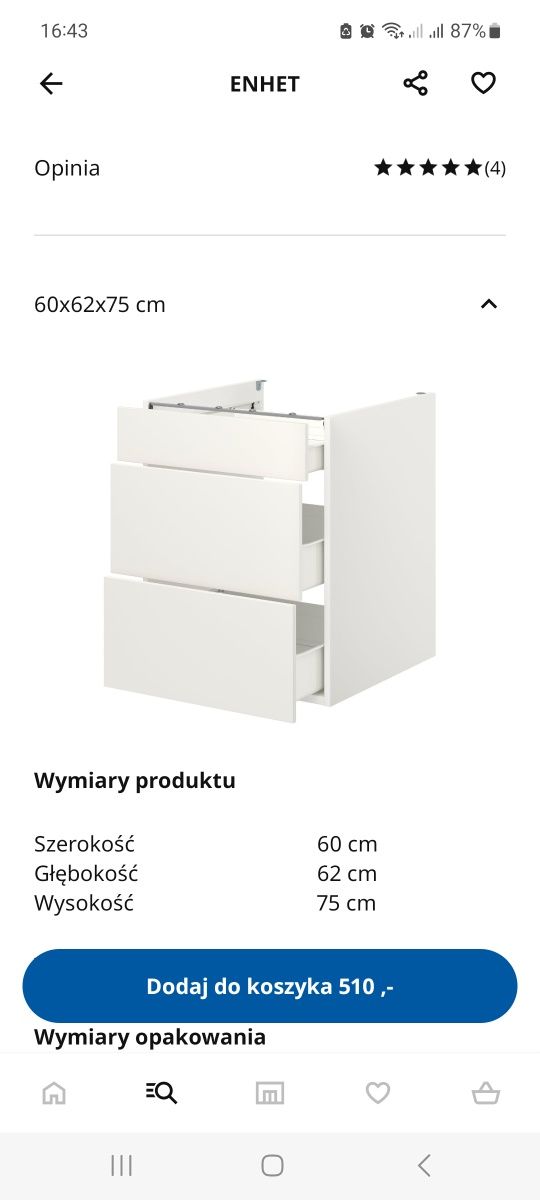 2 nowe szafki  kuchenne IKEA Enhet