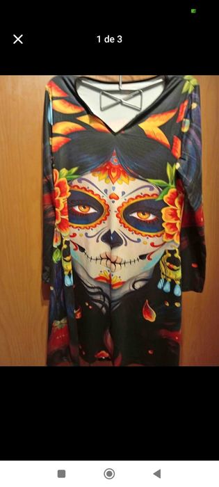 Vestido para Halloween novo serve até xl