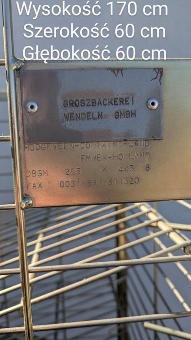 Wózek regał gastronomiczny do piekarni