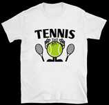 koszulka z nadrukiem gry w tenisa ziemnego, koszulka z nadrukiem tenis