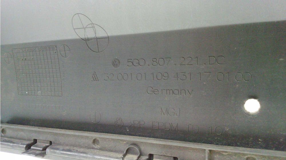 Передній бампер VW GOLF VII ALLTRACK 5G0